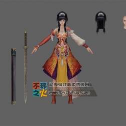 古装 美少女 女侠 模型