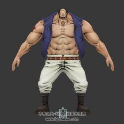 日本兇巴巴武士帶刀3D模型Max fbx格式下載