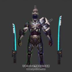 宮本武藏未來紀元皮膚3DMax模型帶綁定肢體動作下載