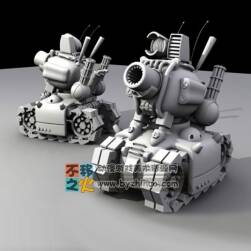 好多有点Q的小型坦克合集 Max模型