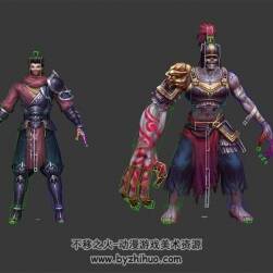 古代玄幻風(fēng)刺客和怪物 3D模型 有綁定和武器