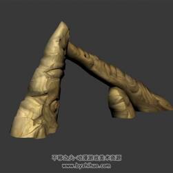 戈壁石頭 3D模型 四角面 百度網(wǎng)盤下載