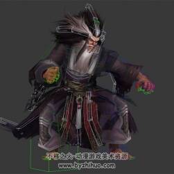 射雕神雕 西毒歐陽(yáng)鋒 3D模型 有綁定和動(dòng)作