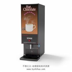 热巧克力自动售货机3d模型c4d格式下载