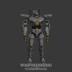 環(huán)太平洋機(jī)械人尤里卡突擊者3DMax模型下載（版本略高）