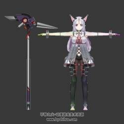 封印者Levia 韓式游戲角色3DMax模型含貼圖下載