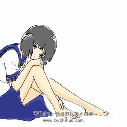 在發(fā)呆中的少女