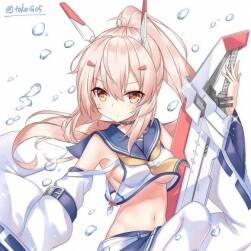 碧藍(lán)航線 二次元角色插畫壁紙圖包 53P