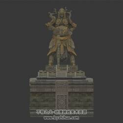 將軍石像 雕塑雕像 3D模型百度網盤下載