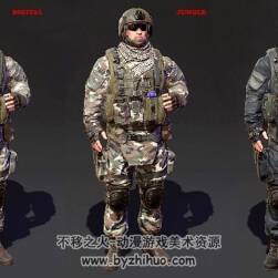 Modern Soldier Camo Pack unreal asset