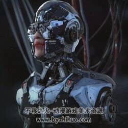 3ds Max & PS 科幻角色机器人上半身视频教程