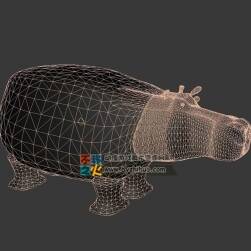 大河马 3D模型