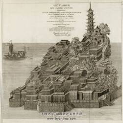 中國園林藝術(shù).97幅銅版畫.By Georges-Louis Le Rouge.1776-1788年