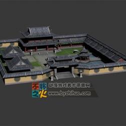 中国风宅院模型