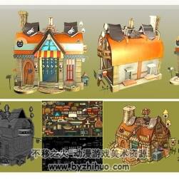 Q版3D卡通洋房房子模型 Maya格式分享