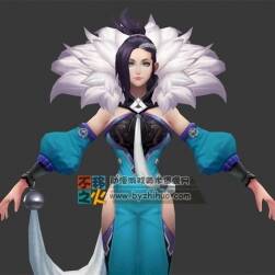 王者荣耀 甄姬[洛神降临] 3D模型