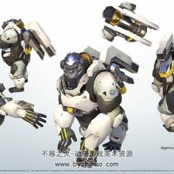 OW 守望先鋒 高精模渲染圖集賞析參考 283P