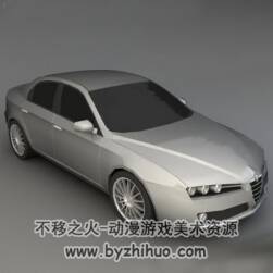 Alfa Romeo159 汽车3D白模格式3DS分享下载