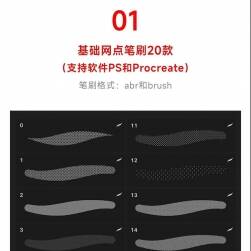 十組款網(wǎng)紅套裝Procreate和PS筆刷合集共376款 百度網(wǎng)盤下載