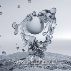 Blender流体模拟视频教程 液体效果制作教学 附源文件