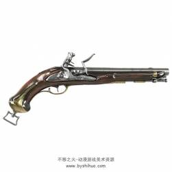 次世代 槍械武器Vintage pistol 3D模型 高模