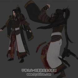 鬼畜魔性的古裝男子3D模型
