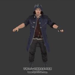 鬼泣4 尼祿Nero 游戲男主角3dMax模型 帶綁定