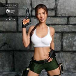 Laura for Genesis 3 Female(s)  古墓麗影 勞拉  DAZ3D人物摸形 IM000文件