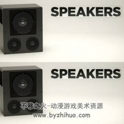 Speaker 扬声器音箱C4D乐器模型下载