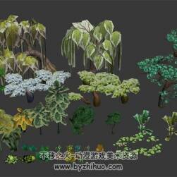 樹木花草 Max模型