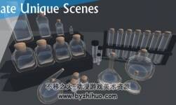 Jar and Vial Prop Pack v1.1 各種透明玻璃瓶子器皿模型