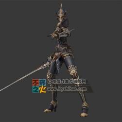 铠甲 盔甲 女剑士模型