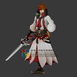 王者荣耀 李白 待机动作模型