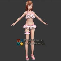 短发 美少女 泳装 模型