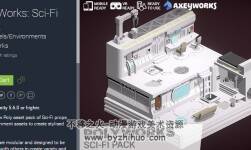 PolyWorks: Sci-Fi Pack 3.0 卡通low poly風格科幻場景模型