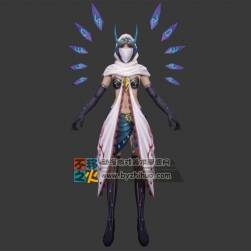 美女 蒙面 法师 模型