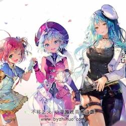 畫風(fēng)清冽唯美的二次元女孩插畫壁紙美圖包分享下載 85P