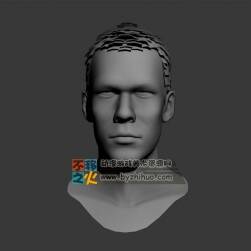 白模 男头模型