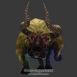 牦牛怪全套動(dòng)作帶綁定3DMax模型下載