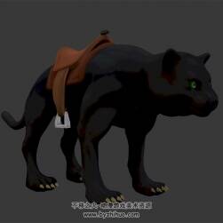 黑豹座騎3D模型fbx格式四邊面下載