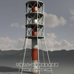 工业设施建筑塔架3D模型分享下载