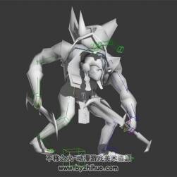 盜墓賊 3D模型 有骨骼綁定和動(dòng)作