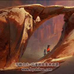 一組科幻場景插畫高清圖+PSD分層源文件