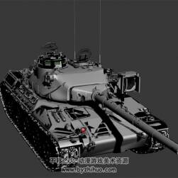重型坦克 贴图可能有缺失 Max模型