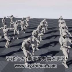 ue4 25個弓箭手動畫帶武器Archer