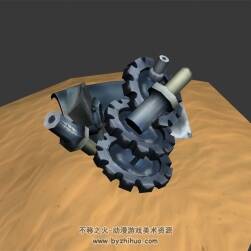 齒輪廢墟 3D模型 四角面 百度網(wǎng)盤下載