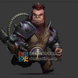 矮人 壮汉 机械手臂 战士模型