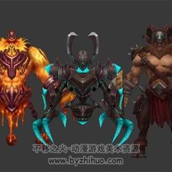 高质量魔幻风怪物模型一组