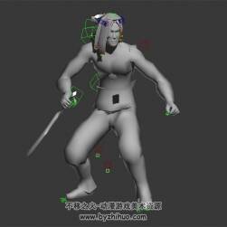波斯王子 3D模型 有綁定和動作