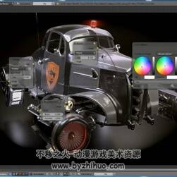 Blender 朋克风警车 模型实例教学制作视频教程